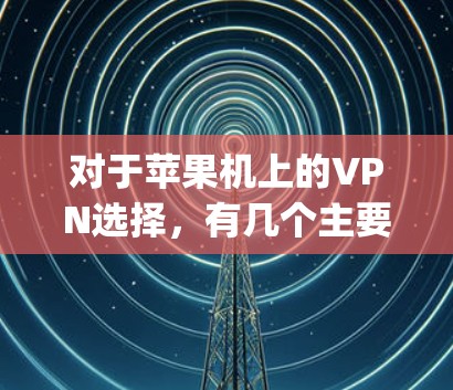 对于苹果机上的VPN选择，有几个主要的选项，包括基于Wi-Fi的iNFinity VPN、苹果家庭网络（AFN）以及其他易于使用的VPN软件。以下是对这些选项的详细说明