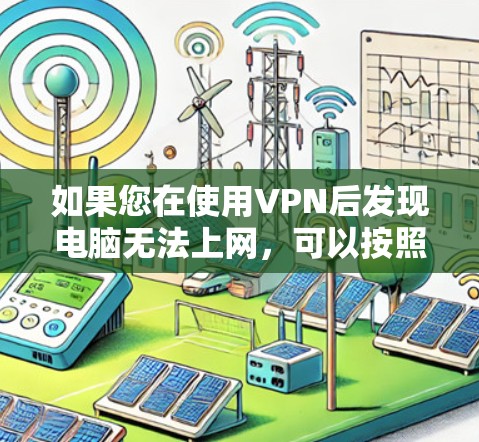 如果您在使用VPN后发现电脑无法上网，可以按照以下步骤进行排查和解决