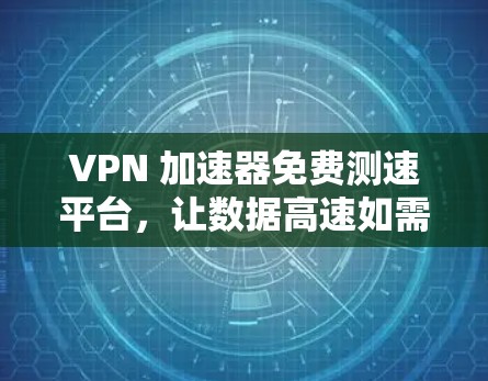 VPN 加速器免费测速平台,让数据高速如需 VPN 加速器免费测速平台,让数据高速如需